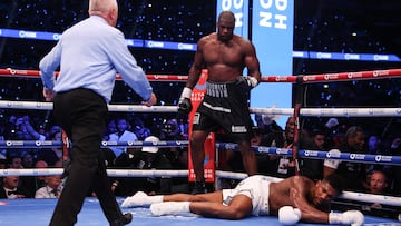 Daniel Dubois tras tumbar a Anthony Joshua y tener su FIB de los pesos pesados.