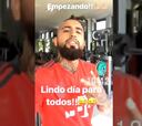 Música y entrenamiento: así pasa Vidal sus días de incertidumbre
