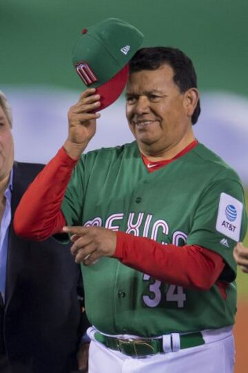 Action photo during the match Mexico vs Italia corresponding of the World Baseball Classic 2017,  in Jalisco. 

Foto durante el partido Mexico vs Italia correspondiente al Clasico Mundial de Beisbol 2017, en Jalisco, en la foto: Fenando Valenzuela Mexico

09/03/2017/MEXSPORT/Cristian de Marchena