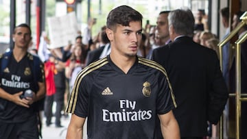 Brahim, en la concentración de pretemporada con el Real Madrid.