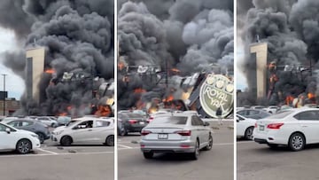 VIDEO | Así fue el fuerte incendio que consumió al Casino Royal Yak en Culiacán hoy 16 de enero
