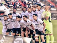 Once del Ceuta ante el Sanse.