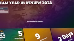 Steam Year in Review 2023 is now available to see everything you played on PC