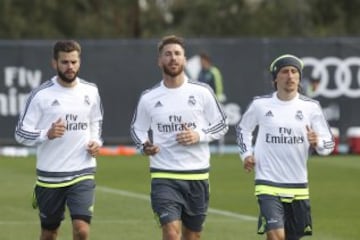 Nacho, Sergio Ramos y Modric