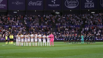 15/08/25 PARTIDO SEGUNDA DIVISION JORNADA 01
VALLADOLID - CEUTA
MINUTO SILENCIO FORMACION EQUIPO