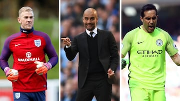 Guardiola podr&iacute;a elegir a Hart en vez de a Bravo como portero del Manchester City.