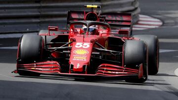 Carlos Sainz (Ferrari SF21). Mónaco, F1 2021.