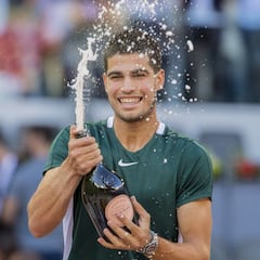 Así fue la fiesta de celebración de Alcaraz tras ganar el Mutua Madrid Open