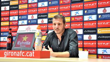 Quique Cárcel durante una rueda de prensa.