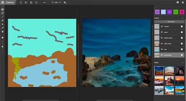 Así es Nvidia Canvas, la aplicación que convierte pinceladas en imágenes realistas
