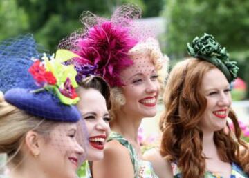 Sombreros imposibles y mucho glamour en Ascot