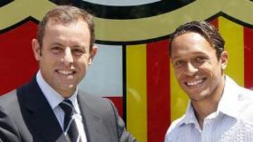 Adriano junto a Rosell