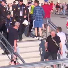 Police officer takes down Tottenham fan with baton