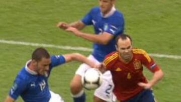 Bonucci pudo ver la roja