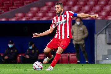 Koke, 29 a?os, tiene unos n迆meros de campe車n en el Atl谷tico. Ha jugado 500 partidos (352 encuentros ligueros, 39 de Copa del Rey, cinco de Supercopa de Espa?a y 104 de Europa). Ha marcado 46 goles y ha dado 94 asistencias. Es el segundo jugador con m芍s encuentros en la historia del club y s車lo tiene por delante a Adelardo. Ha ganado siete t赤tulos (una Liga, una Copa, una Supercopa de Espa?a, dos Europa League y dos Supercopas de Europa). Tiene contrato hasta 2024 y su valor de mercado es de 60 millones de euros.