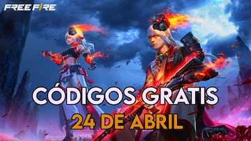 Free Fire códigos gratis 24 de abril