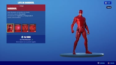 Fortnite: skin Daredevil ya disponible; precio y contenidos