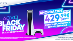 PS5 de oferta por el Black Friday 2023: 120€ de descuento en la consola y mandos más baratos