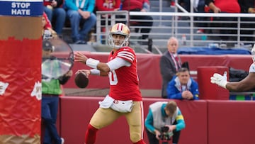 San Francisco 49ers head coach Kyle Shanahan told a news conference that the chances of quarterback Jimmy Garoppolo returning this season are small.