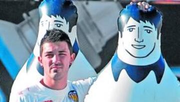 Villa durante el entrenamiento