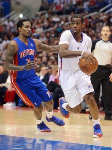 Chris Paul y Brandon Jennings.