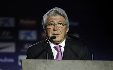 El presidente del Atlético de Madrid, Enrique Cerezo. 