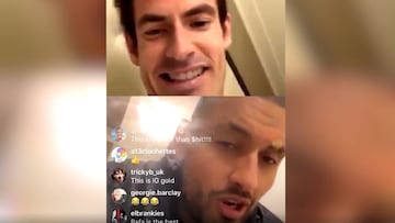 ¡Kyrgios borracho en un live con Murray y habla mal de Djokovic!