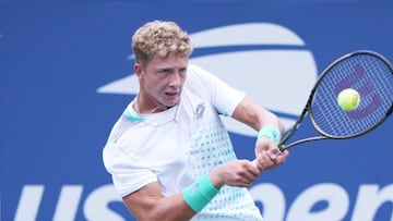 El tenista espa?ol Mart¨ªn Landaluce, durante el US Open Junior 2022.