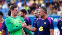 Ter Stegen, a la desesperada
