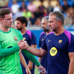 Ter Stegen, a la desesperada
