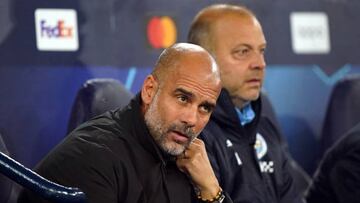 Manchester City manager Pep Guardiola during the UEFA Champions League Group G match at the Etihad Stadium, Manchester. Picture date: Wednesday October 5, 2022. (Photo by Tim Goode/PA Images via Getty Images)