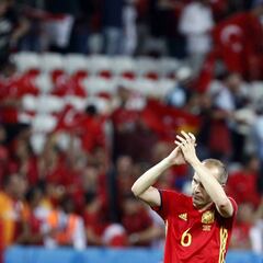 Iniesta, nombrado 9 veces MVP entre Mundiales y Eurocopas