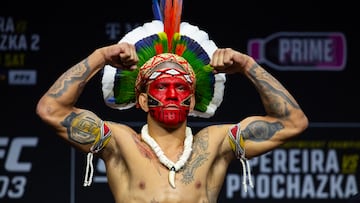 The Brazilian will attempt to regain his light heavyweight belt this Saturday (10:00 p.m. ET) in a rematch with Magomedov Ankalaev in Las Vegas.