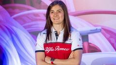 Tatiana Calder&oacute;n, piloto de desarrollo de Alfa Romeo en F1.