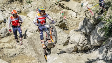 Toni Bou, con la Honda en el TrialGP de San Marino.
