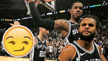 Sonrisa pícara.
Nada compensa la extraña salidad de Leonard, pero es hora de dar un paso atrás. Reemplazan a un lesionado Kawhi Leonard (9 partidos el pasado curso) por un sano DeMar DeRozan. El Oeste se ha puesto realmente interesante, pero nunca puedes no contar con los Spurs.