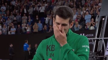 Djokovic destapó su relación con Kobe y se derrumbó en la entrevista: la grada, enmudecida