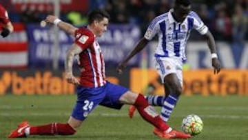 Giménez, durante el partido.