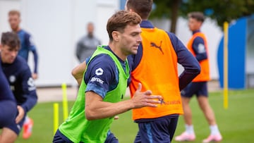 Lucas Boyé esta mañana.