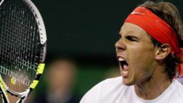 Rafa Nadal celebra su victoria ante Tomas Berdych.