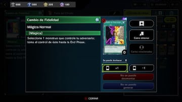 Cambio de Fidelidad en Yu-Gi-Oh! Master Duel