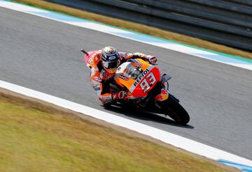 Marc Márquez durante la calificación del GP de Japón.