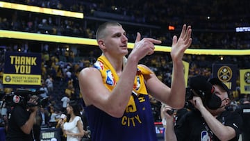 As the NBA playoffs and Finals have gone on, you’ve probably noticed Denver Nuggets star Nikola Jokic pointing at his ring finger.