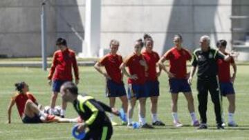 Las te&oacute;ricas titulares golean en una partidillo de entrenamiento
 
  
 
 