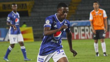 Jorge Rengifo durante el partido entre Millonarios y Llaneros por Copa &Aacute;guila.