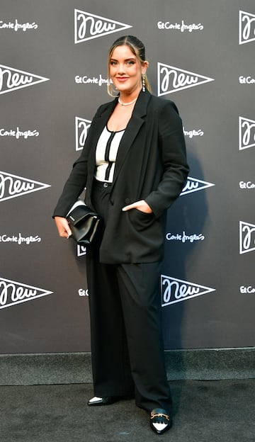 Carlota Uribarri posa en la alfombra roja de la la presentaci¨®n de la nueva campa?a del Corte Ingl¨¦s 'New' en Madrid.