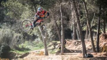 El catalán parece que se ha hecho rápido a su nueva bici, en Sant Andreu terminó marcando el tercer mejor tiempo.