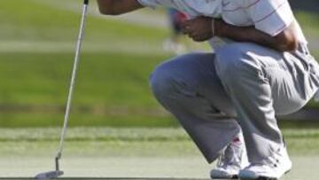 <b>Woods</b>, en el hoyo 17 en el Torneo Arnold Palmer.