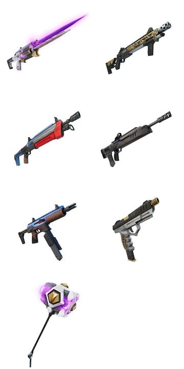 Todas las armas nuevas de Fortnite Cap&iacute;tulo 4 - Temporada 1