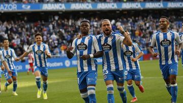 Partido Deportivo de La Coru&ntilde;a - Zamora. gol camargo